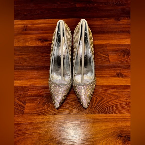 Akira Multicolor Embellished Jewel Heels - Picture 2 of 5